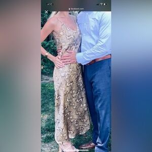 Banana Republic Tan and Brown Wedding Dress